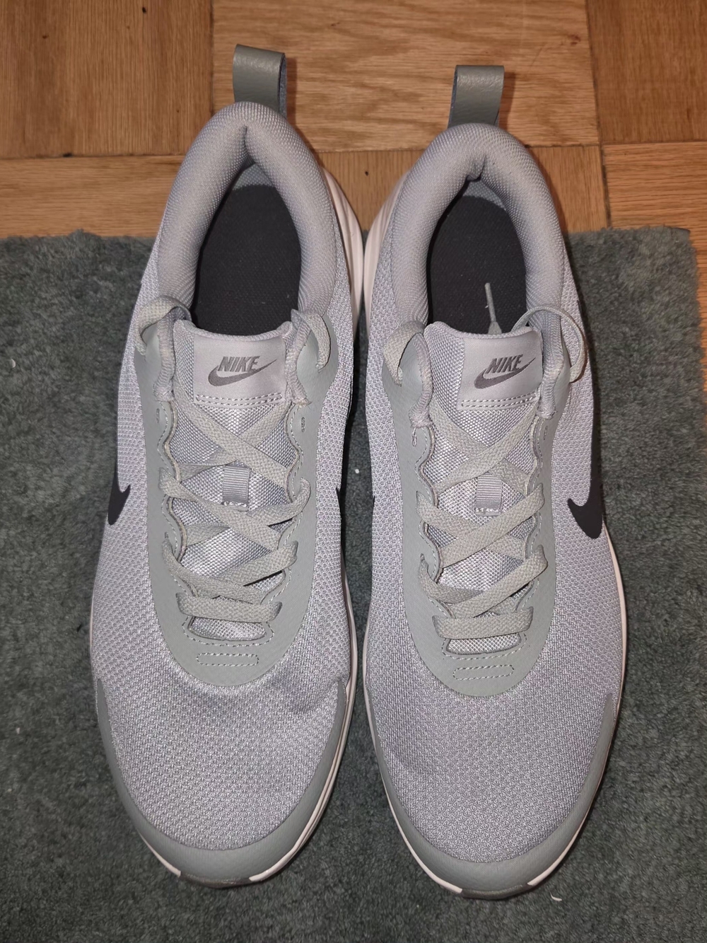 Nike Promina Gray Mesh Men's Sneakers with Blue Swoosh